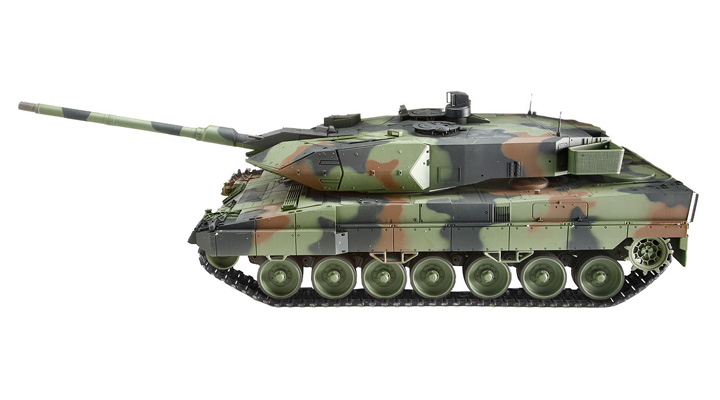 RC Panzer Leopard 2A6 1:16 Infrarot-Gefechtssystem und 6 mm Schussfunktion mehrstufiges Getriebe Bild 1