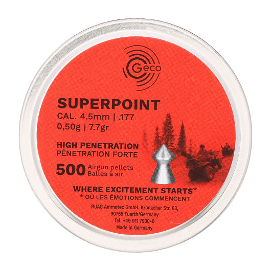 Geco Spitzkopf-Diabolo Superpoint 4,5mm 0,5g 500 Stck Bild 3