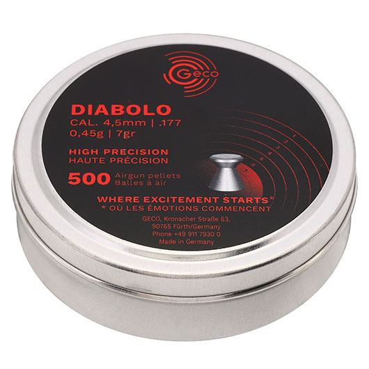 Geco Flachkopf-Diabolo 4,5 mm 0,45g 500 Stck Bild 1