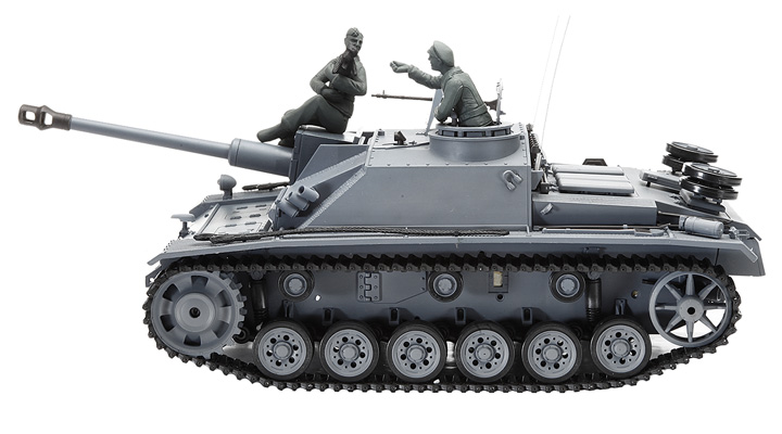 Amewi RC Panzer Sturmgeschtz III Control Edition 1:16 schussfhig RTR grau Bild 1