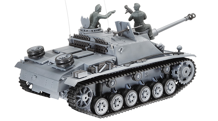 Amewi RC Panzer Sturmgeschtz III Control Edition 1:16 schussfhig RTR grau Bild 2
