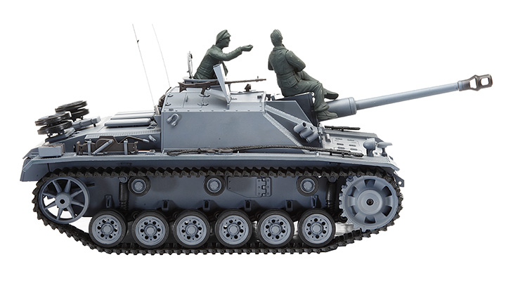 Amewi RC Panzer Sturmgeschtz III Control Edition 1:16 schussfhig RTR grau Bild 4