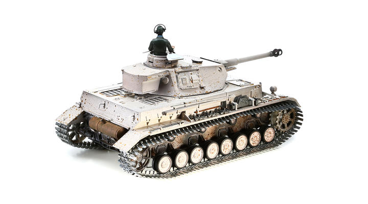 Torro RC Panzer IV Ausf. G 1:16 schussfhig, Rauch & Sound, Metallketten, RTR, wintertarn Bild 2
