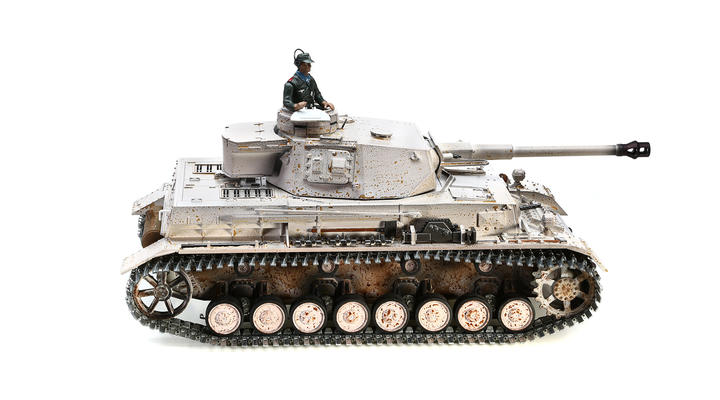 Torro RC Panzer IV Ausf. G 1:16 schussfhig, Rauch & Sound, Metallketten, RTR, wintertarn Bild 3