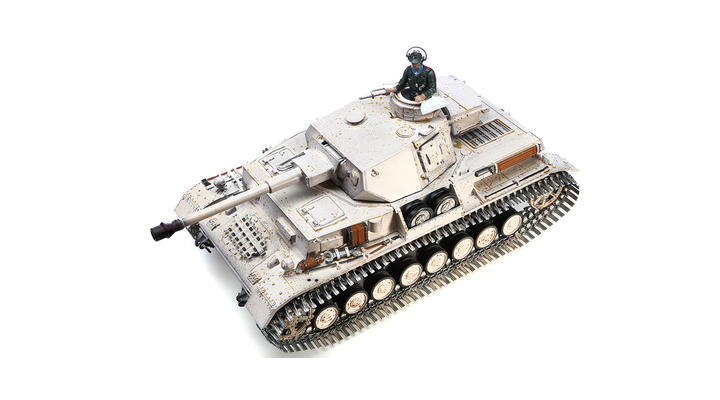 Torro RC Panzer IV Ausf. G 1:16 schussfhig, Rauch & Sound, Metallketten, RTR, wintertarn Bild 5