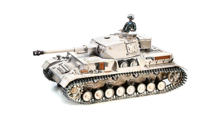 Torro RC Panzer IV Ausf. G 1:16 schussfhig, Rauch & Sound, Metallketten, RTR, wintertarn Bild 6