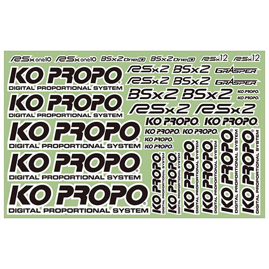 KoPropo Dekorbogen schwarz KO79062