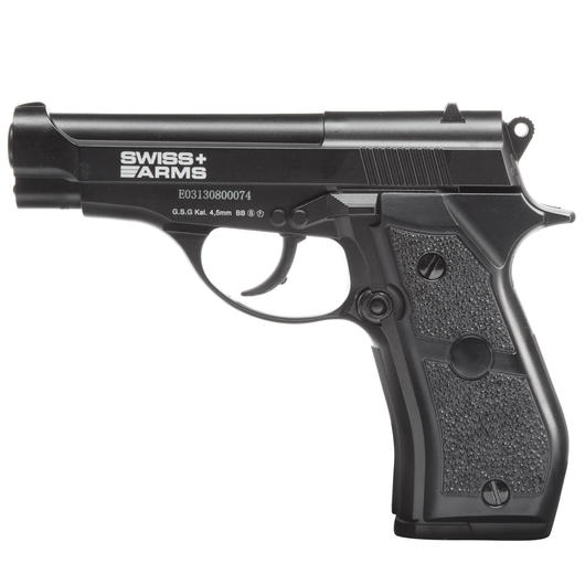 Swiss Arms P84 CO2 Luftpistole Kal. 4,5mm BB Non Blowback Vollmetall schwarz