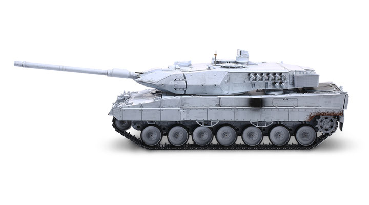 Torro RC Panzer Leopard 2A6, UN Weigrau Pro-Edition 1:16 schussfhig, Rauch & Sound, Metallgetriebe und Metallketten, RTR Bild 1