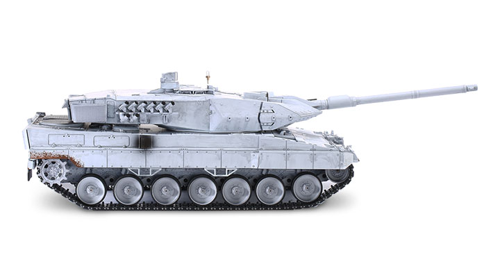 Torro RC Panzer Leopard 2A6, UN Weigrau Pro-Edition 1:16 schussfhig, Rauch & Sound, Metallgetriebe und Metallketten, RTR Bild 3