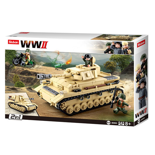 Sluban WWII 2in1 German Tank 543 Teile M38-B0693 Bild 1