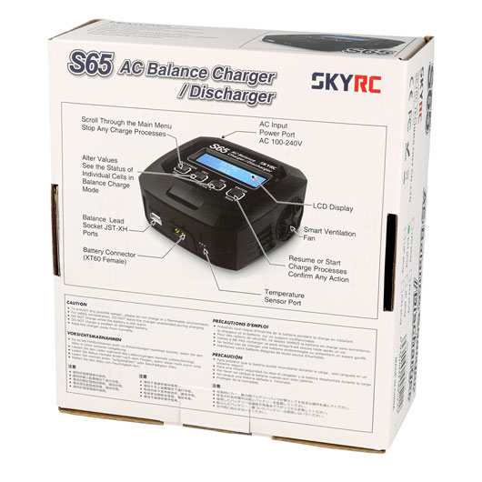 SKYRC S65 AC Charger Ladegert f. LiPo / NiMH / Pb 230V SK100152 Bild 3