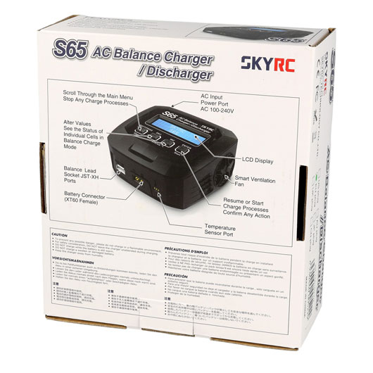 SKYRC S65 AC Charger Ladegert f. LiPo / NiMH / Pb 230V SK100152 Bild 3