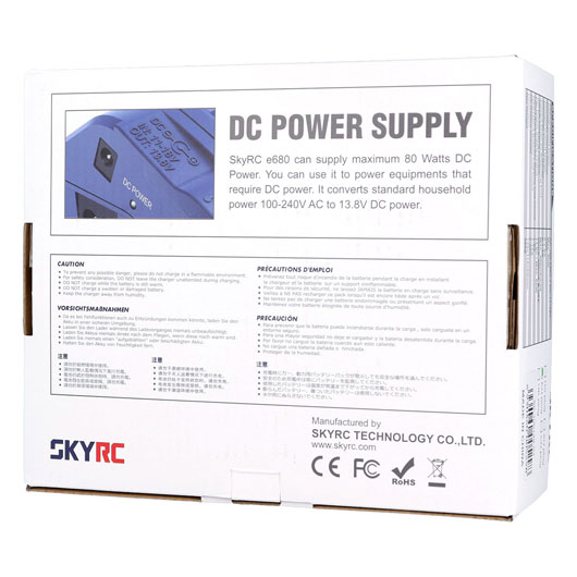 SKYRC e680 AC/DC Ladegert LiPo 1-6s 10A 80W SK100149 Bild 4