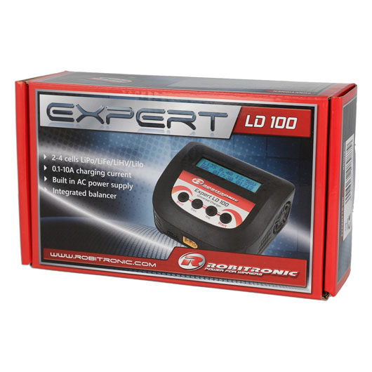 Robitronic Expert LD 100 Ladegert LiPo 2-4s 10A 100W R01013 Bild 2