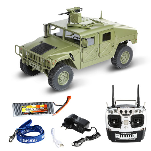 RC US Militrtruck 4x4 Mastab 1:10 RTR oliv