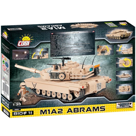 Cobi Small Army Bausatz Panzer M1A2 Abrams 810 Teile 2619 Bild 2