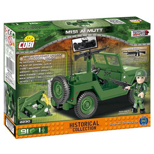 Cobi Historical Collection Vietnam War Bausatz M151 A1 Mutt 91 Teile 2230 Bild 2