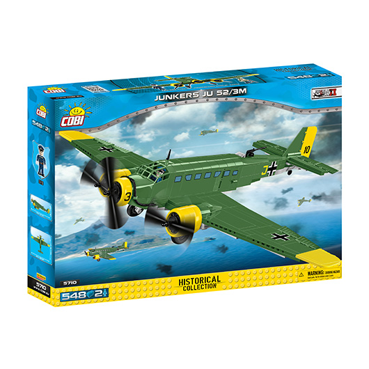 Cobi Historical Collection Bausatz Flugzeug Junkers JU 52/3M Kreta 1942 548 Teile 5710 Bild 3