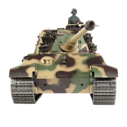 Amewi Rc Panzer Knigstiger mit Henschelturm tarn, 1:16, RTR, schussfhig, Infrarot-Gefechtssystem, Rauch & Sound, Metallget Bild 8