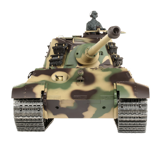 Amewi Rc Panzer Knigstiger Henschelturm, 1:16, RTR, schussfhig, Infrarot-Gefechtssystem, Rauch & Sound, Metallgetriebe, Me Bild 8