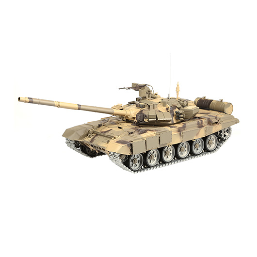Amewi Rc Panzer Russischer T-90 tarn, 1:16, RTR, schussf., Infrarot-Gefechtssystem, Rauch & Sound, Metallgetriebe -ketten Bild 1