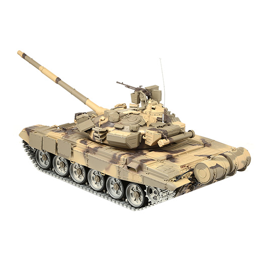 Amewi Rc Panzer Russischer T-90 tarn, 1:16, RTR, schussf., Infrarot-Gefechtssystem, Rauch & Sound, Metallgetriebe -ketten Bild 3