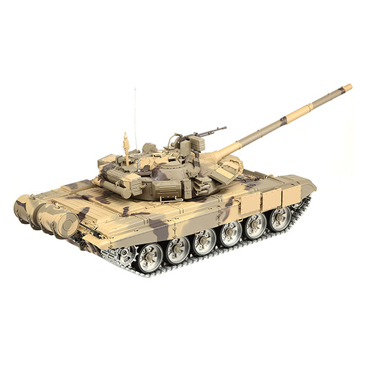 Amewi Rc Panzer Russischer T-90 tarn, 1:16, RTR, schussf., Infrarot-Gefechtssystem, Rauch & Sound, Metallgetriebe -ketten Bild 4