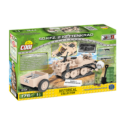 Cobi Historical Collection Bausatz Sd. Kfz. 2 Kettenkrad Typ HK 101 76 Teile 2401 Bild 2