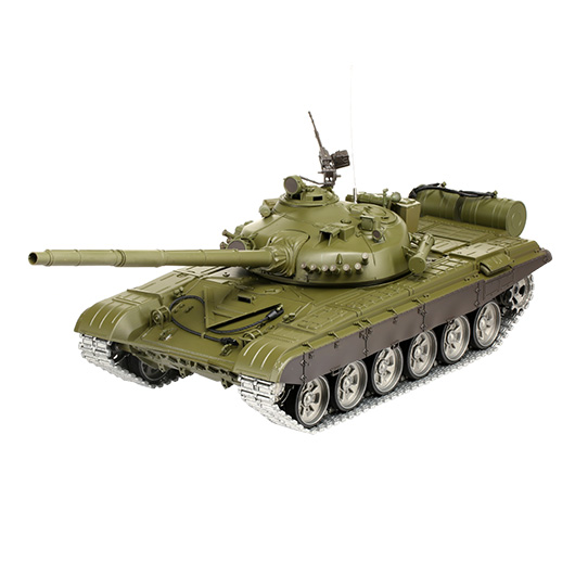 Amewi Rc Panzer Russischer T-72 oliv, 1:16, RTR, schussf., Infrarot-Gefechtssystem, Rauch & Sound, Metallgetriebe -ketten Bild 1