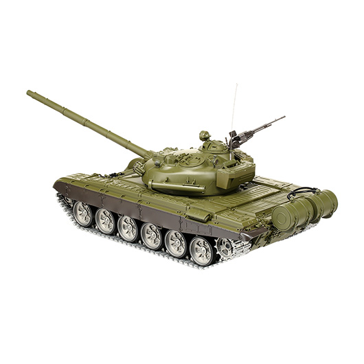 Amewi Rc Panzer Russischer T-72 oliv, 1:16, RTR, schussf., Infrarot-Gefechtssystem, Rauch & Sound, Metallgetriebe -ketten Bild 3