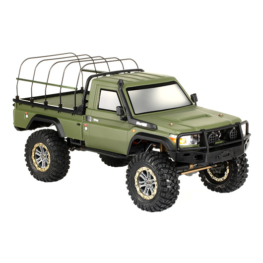 AMXROCK RCX10PS Crawler Profi 1:10 2-Gang Schaltgetriebe Militr Grn