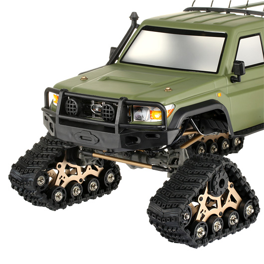 AMXROCK RCX10PTS 1:10 Crawler Profi inkl. Kettenfahrwerk Militr Grn Bild 6