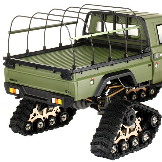 Amewi AMXROCK RCX10PTS 1:10 Crawler Profi inkl. Kettenfahrwerk Militr Grn Bild 7