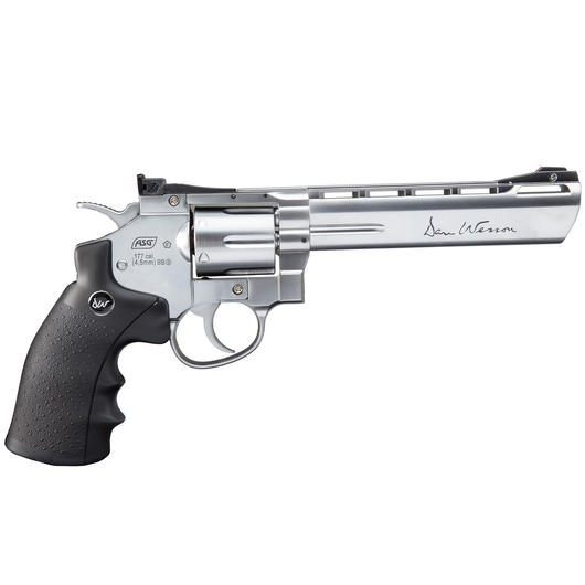 Versandrcklufer ASG Dan Wesson 6 Zoll 4,5mm BB CO2 Revolver silber Bild 1