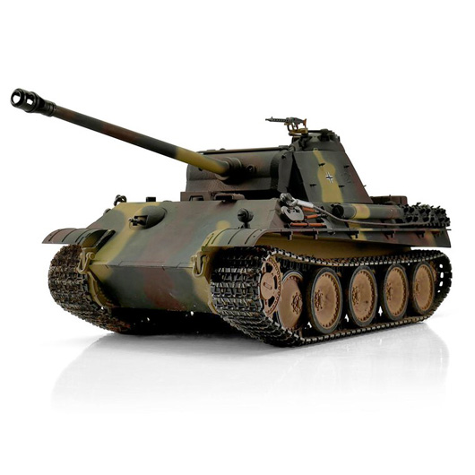 Torro RC Panzer Panther G Sommertarn Profi-Edition 1:16 schussfhig, Rauch & Sound, Metallgetriebe und Metallketten, RTR Bild 3