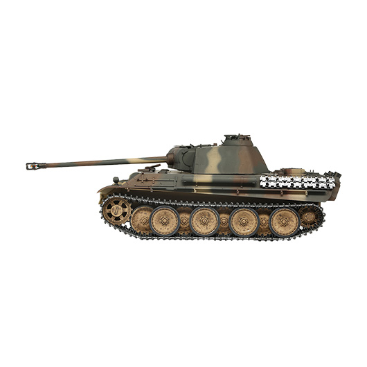 Torro RC Panzer Panther G tarn Profi-Edition 1:16 Infrarot Battlesystem, Rauch & Sound, Metallgetriebe und Metallketten, RTR Bild 4