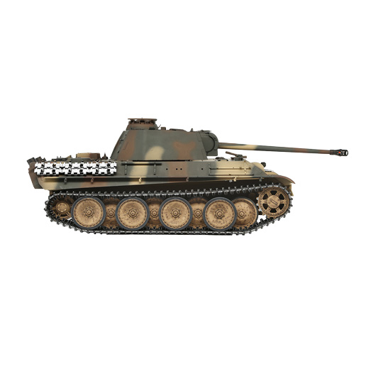 Torro RC Panzer Panther G tarn Profi-Edition 1:16 Infrarot Battlesystem, Rauch & Sound, Metallgetriebe und Metallketten, RTR Bild 6