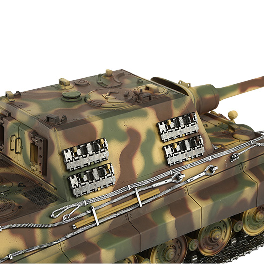Torro RC Panzer Jagdtiger Sommertarn Profi-Edition 1:16 Infrarot Battlesystem, Rauch & Sound, Metallgetriebe und Metallkette Bild 9