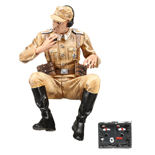 Torro Schwimmwagen Figur Funker 1:16 handbemalt