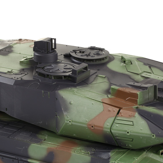 Amewi RC Panzer Leopard 2A6, tarn 1:16 schussfhig, Infrarot-Gefechtssystem, Rauch & Sound, RTR Bild 6