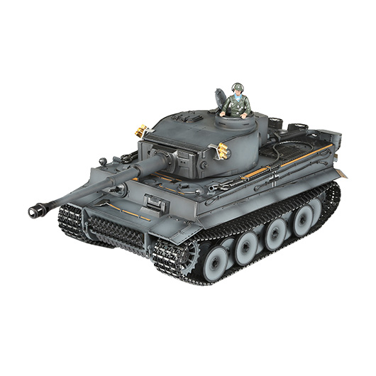 Torro RC Panzer Tiger I Frhe Ausf. grau Profi-Edition 1:16 schussfhig, Rauch & Sound, Metallgetriebe und Metallketten, RTR Bild 1