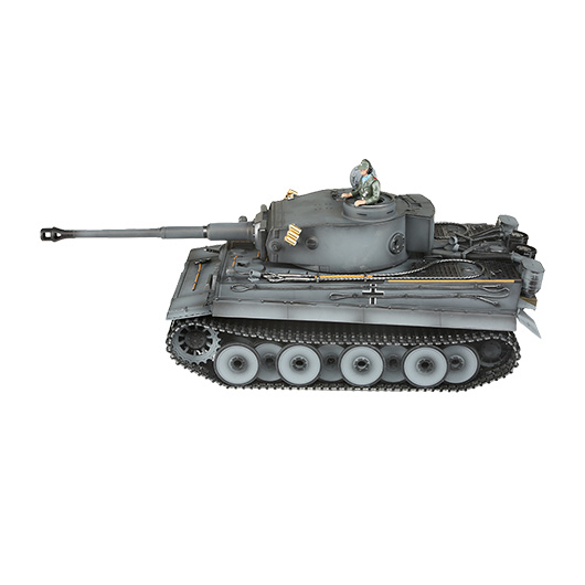 Torro RC Panzer Tiger I Frhe Ausf. grau Profi-Edition 1:16 schussfhig, Rauch & Sound, Metallgetriebe und Metallketten, RTR Bild 2