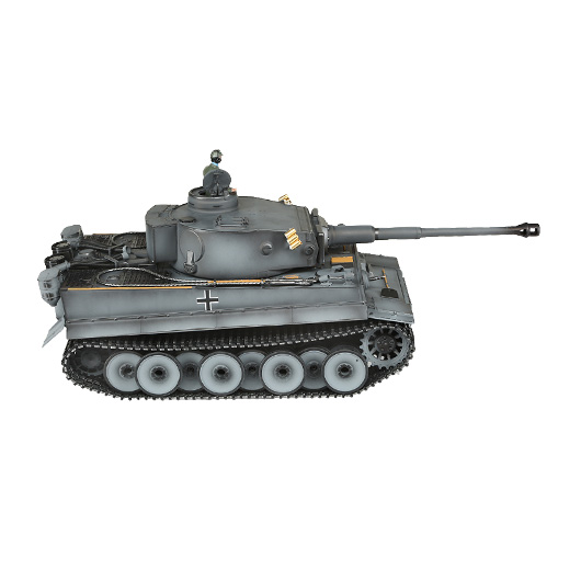 Torro RC Panzer Tiger I Frhe Ausf. grau Profi-Edition 1:16 schussfhig, Rauch & Sound, Metallgetriebe und Metallketten, RTR Bild 3