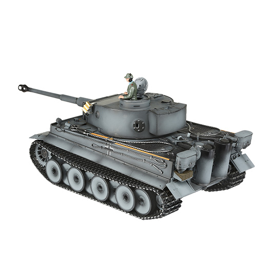 Torro RC Panzer Tiger I Frhe Ausf. grau Profi-Edition 1:16 schussfhig, Rauch & Sound, Metallgetriebe und Metallketten, RTR Bild 6