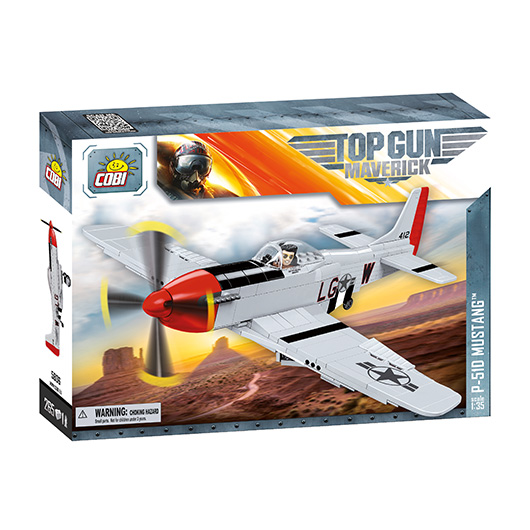 Cobi Top Gun Maverick Bausatz Flugzeug P-51D Mustang 265 Teile 5806 Bild 2