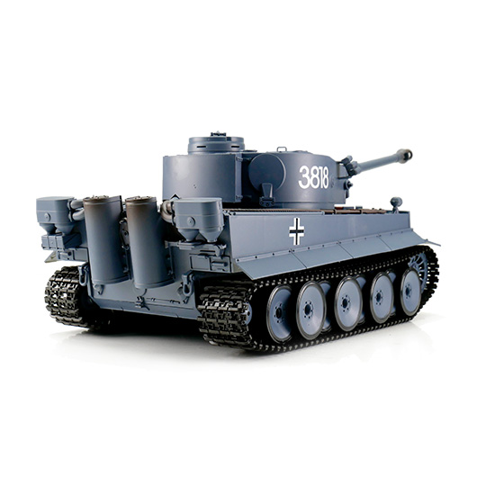 Heng-Long RC Panzer Tiger I, grau 1:16 BB/IR schussfhig, Infrarot-Gefechtssystem, Rauch & Sound, RTR Bild 2