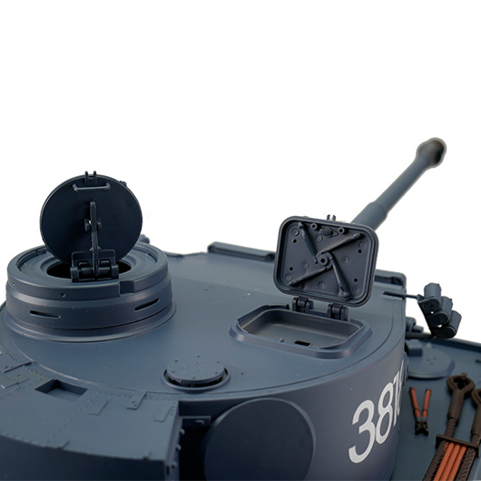 Heng-Long RC Panzer Tiger I, grau 1:16 BB/IR schussfhig, Infrarot-Gefechtssystem, Rauch & Sound, RTR Bild 3