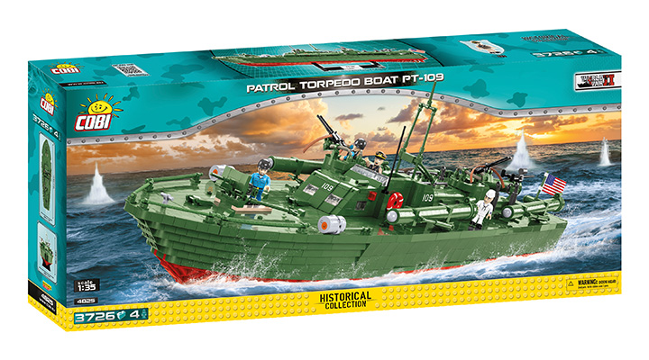 Cobi Historical Collection Bausatz Patrol Torpedo Boat PT-109 mit Inneneinrichtung 3726 Teile 4825 Bild 3