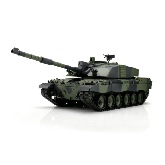 Heng-Long RC Panzer Challenger 2, camo 1:16 schussfähig, Infrarot-Gefechtssystem, Rauch & Sound, Metallgetriebe, Metallkette